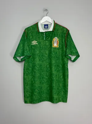 1994 MEXICO HOME SHIRT (L) UMBRO