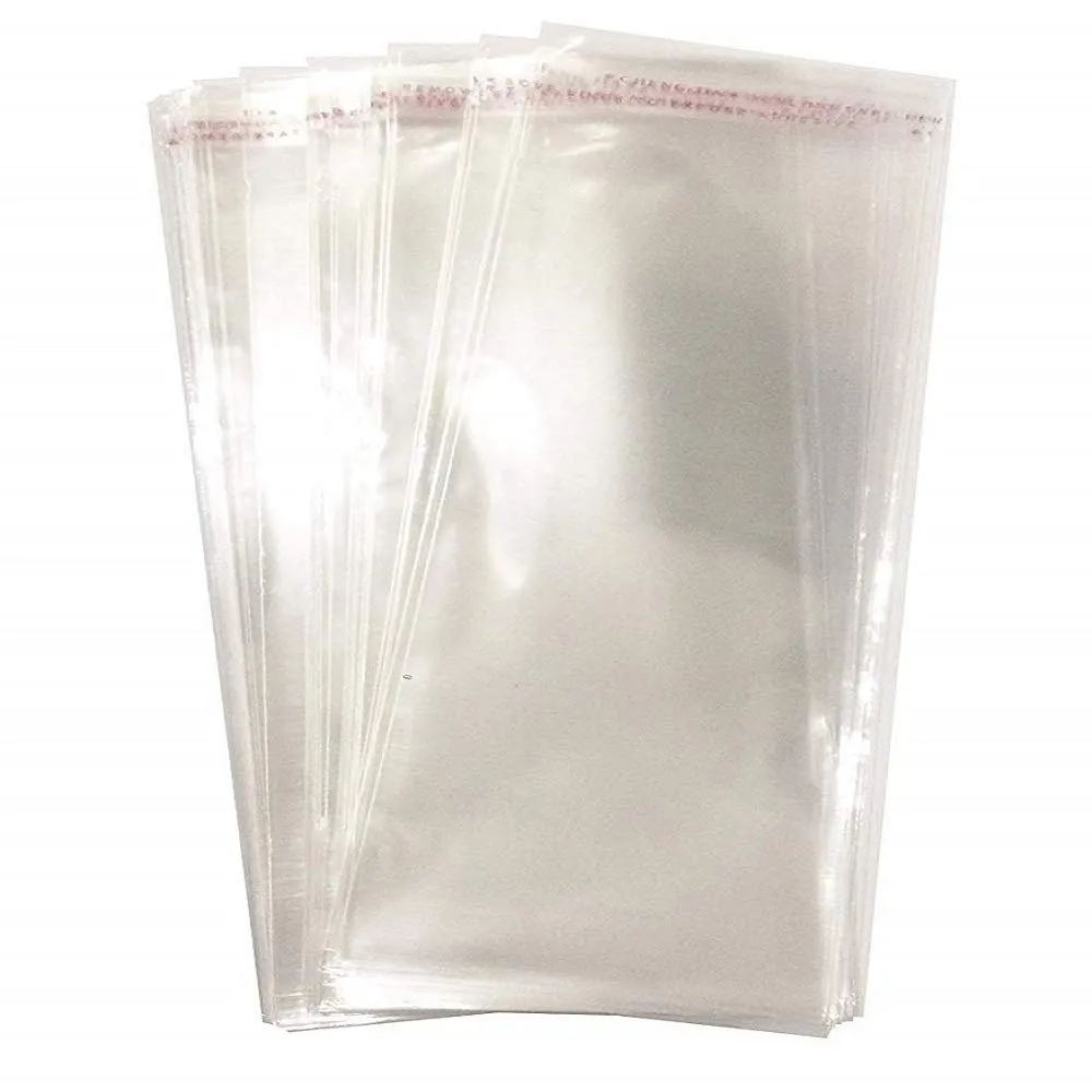 200 Pcs 3"x7" Clear Resealable Cello / Cellophane Bags Self Adhesive Sealing OPP Treat Bags for Bakery Candle Candy Cookie Prints Card Pretzels Lollipops Cake Pops Gift Packaging Decoration Storage