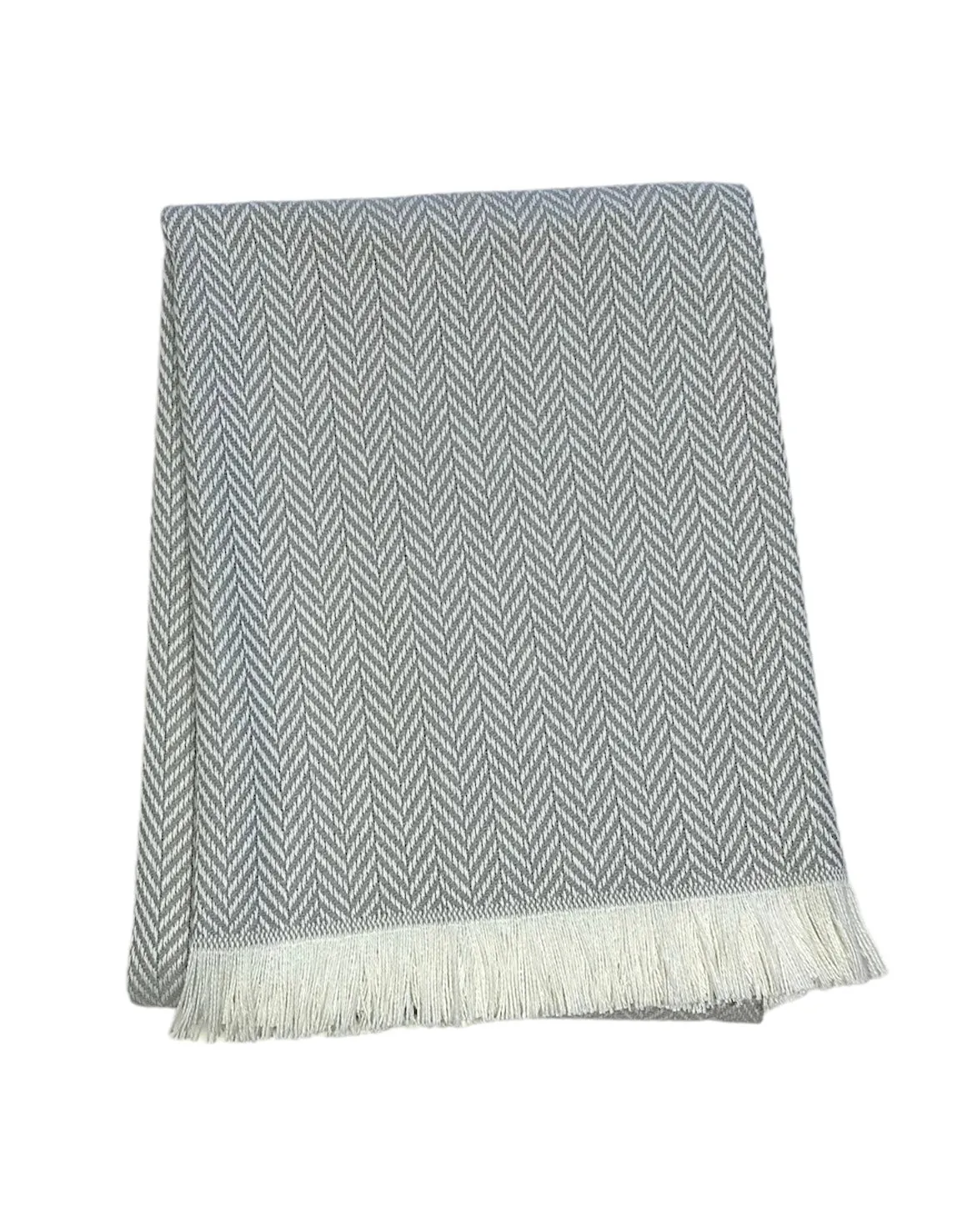 358 - Unbrushed Herringbone Throw - 55" x 70"