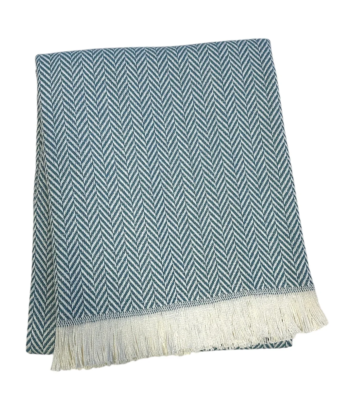 358 - Unbrushed Herringbone Throw - 55" x 70"