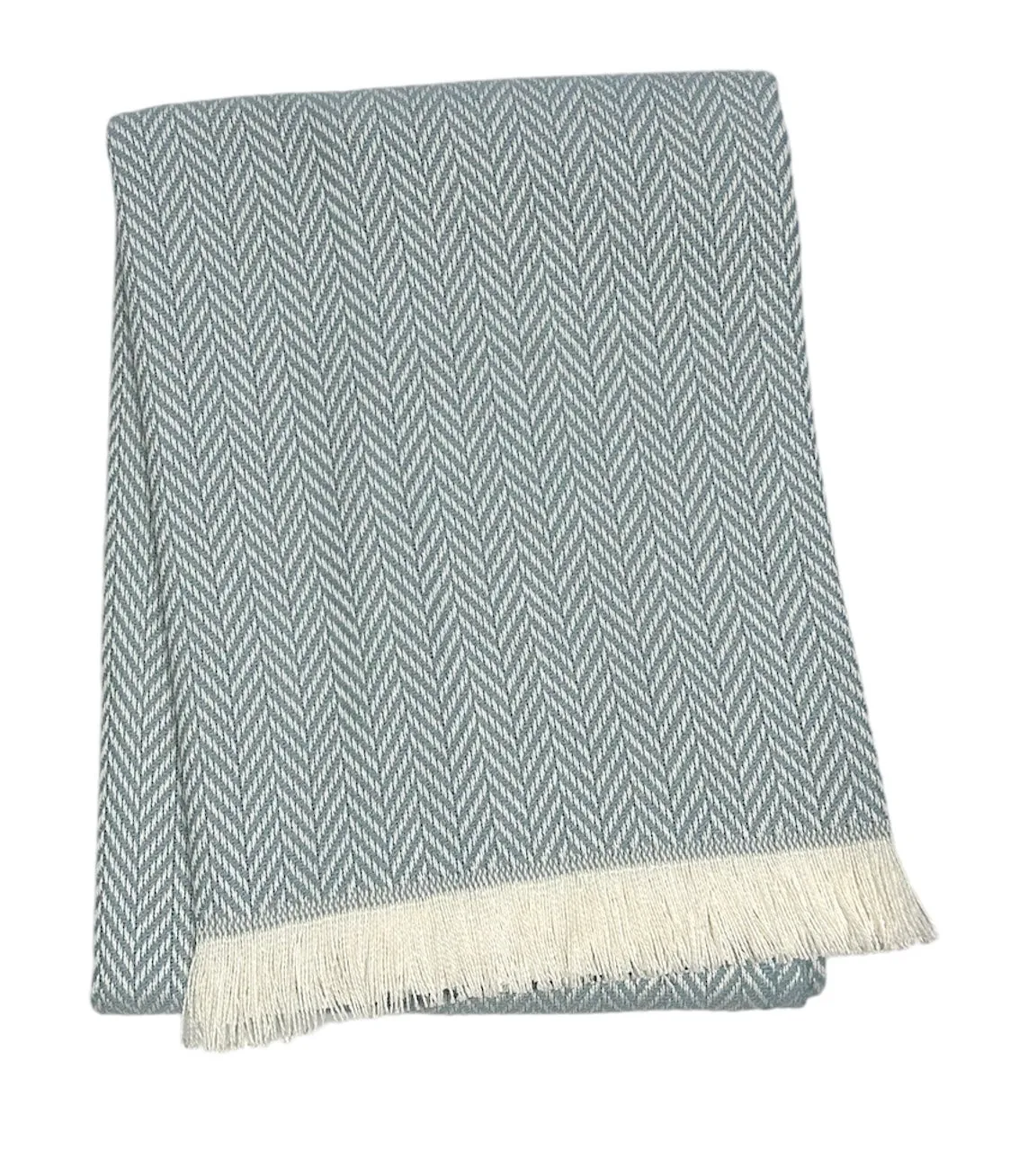 358 - Unbrushed Herringbone Throw - 55" x 70"