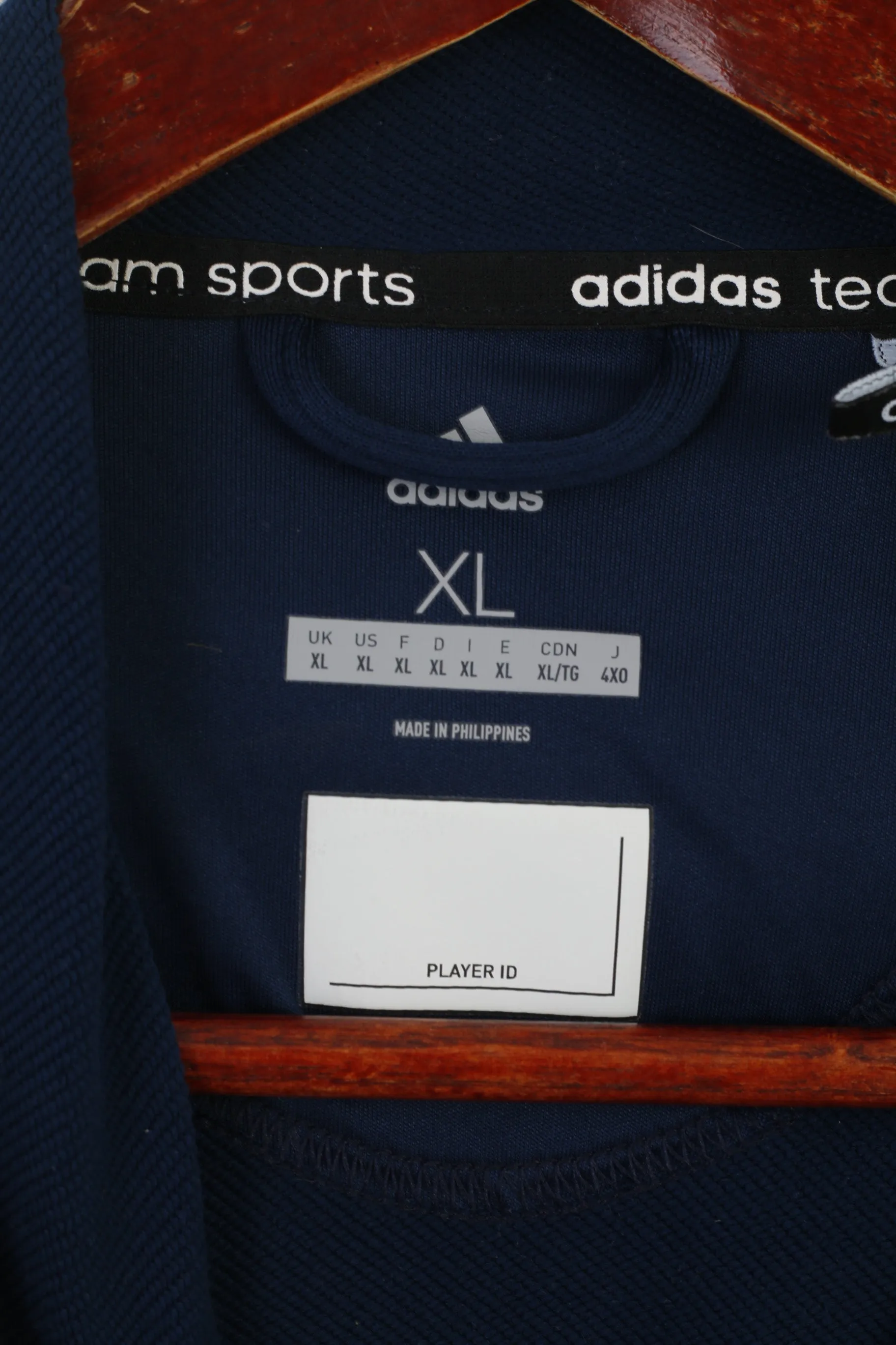 Adidas Team Men XL Sweatshirt Navy Climalite LTA Tennis For Britain Sport Track Top