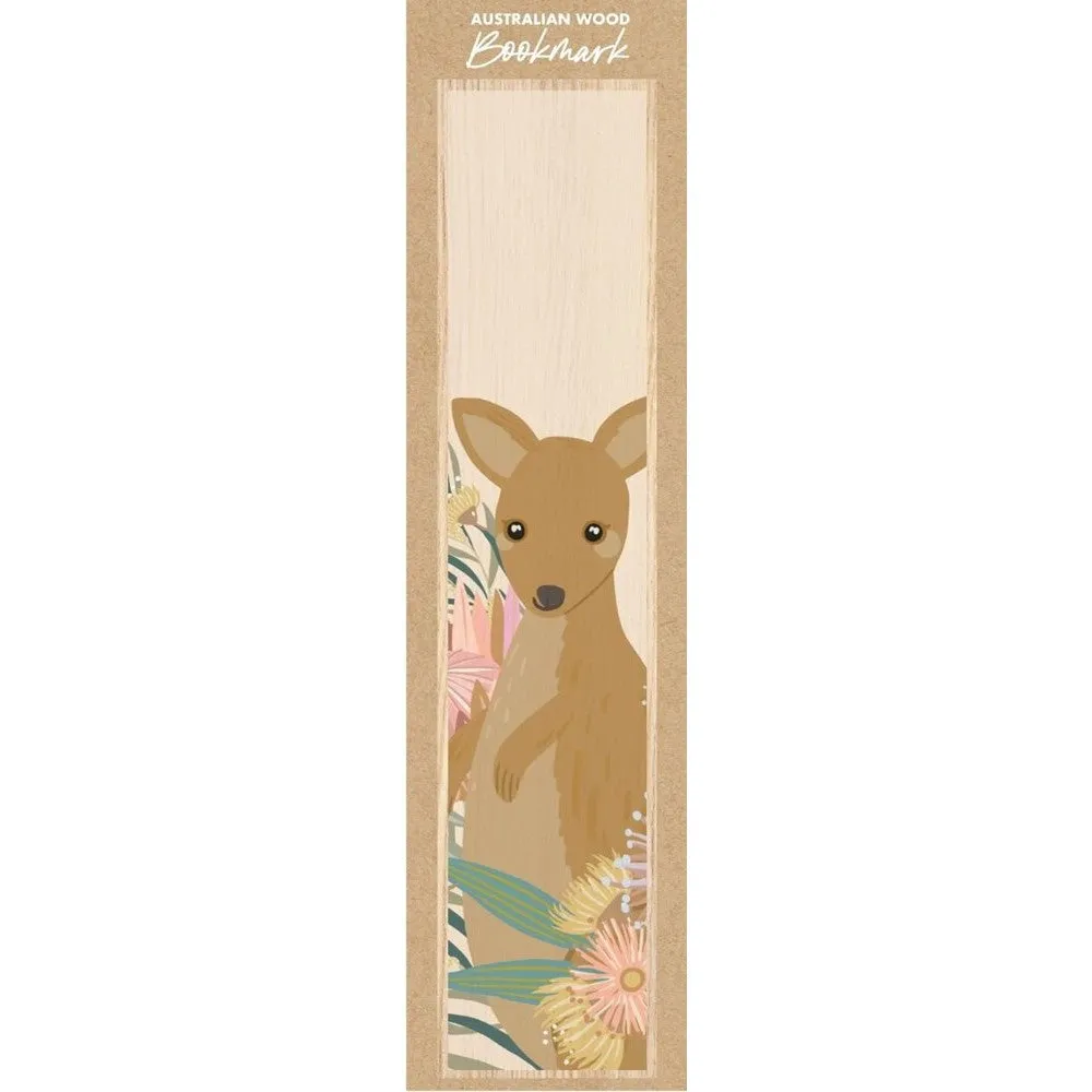 Aero Images: Wooden Bookmark Kangaroo