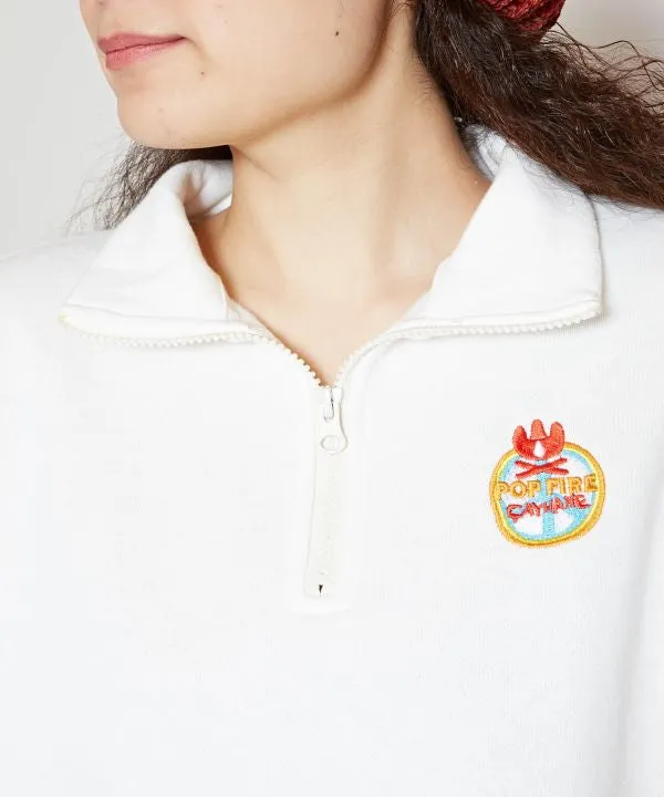 Amina x POP FIRE Half Zip Top