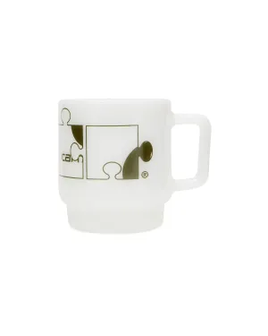 Assemble Glass Mug - White / Plant