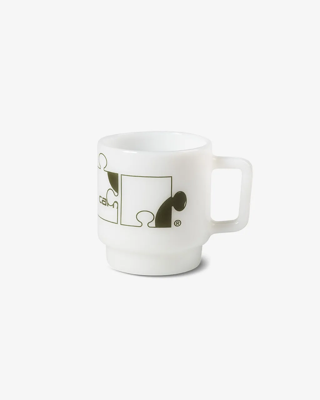 Assemble Glass Mug White/Plant