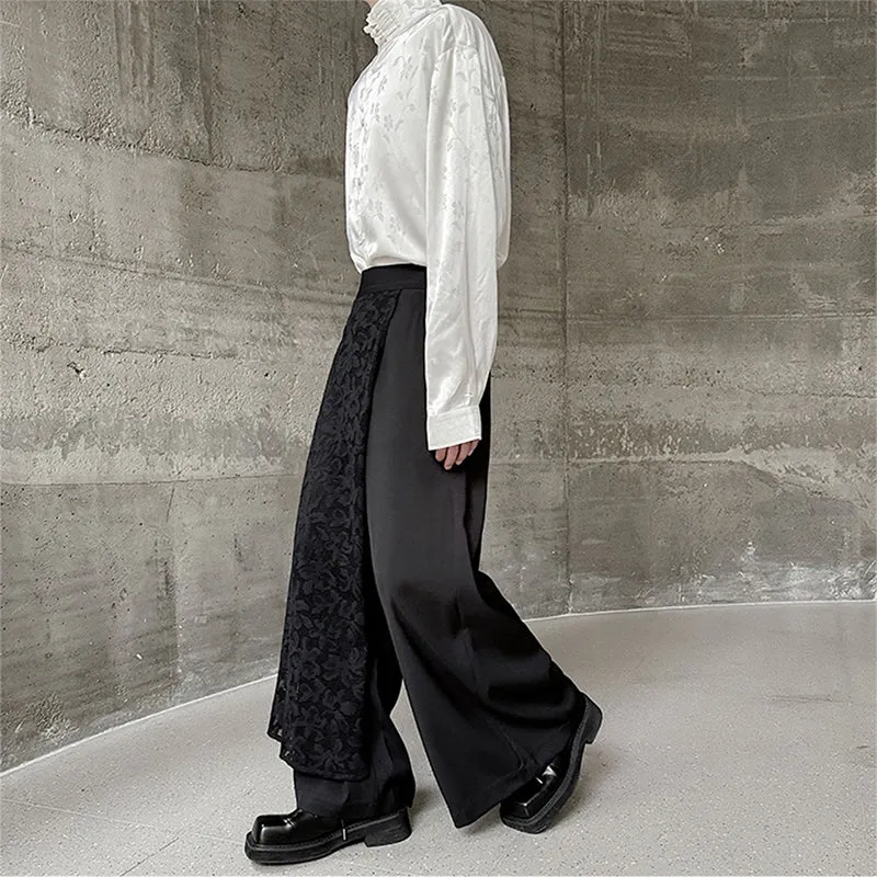 Asymmetrical Casual Wide-leg Trousers