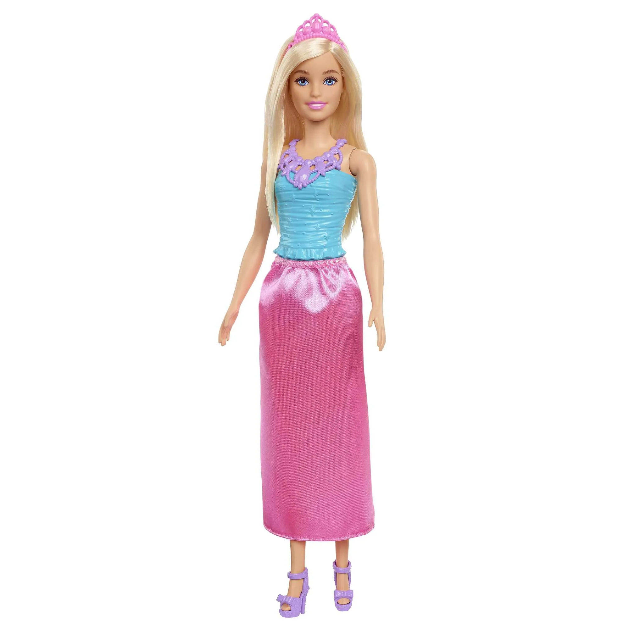 Barbie Dreamtopia Royal Doll, Blonde With Pink Skirt, Shoes And Hair Accessory