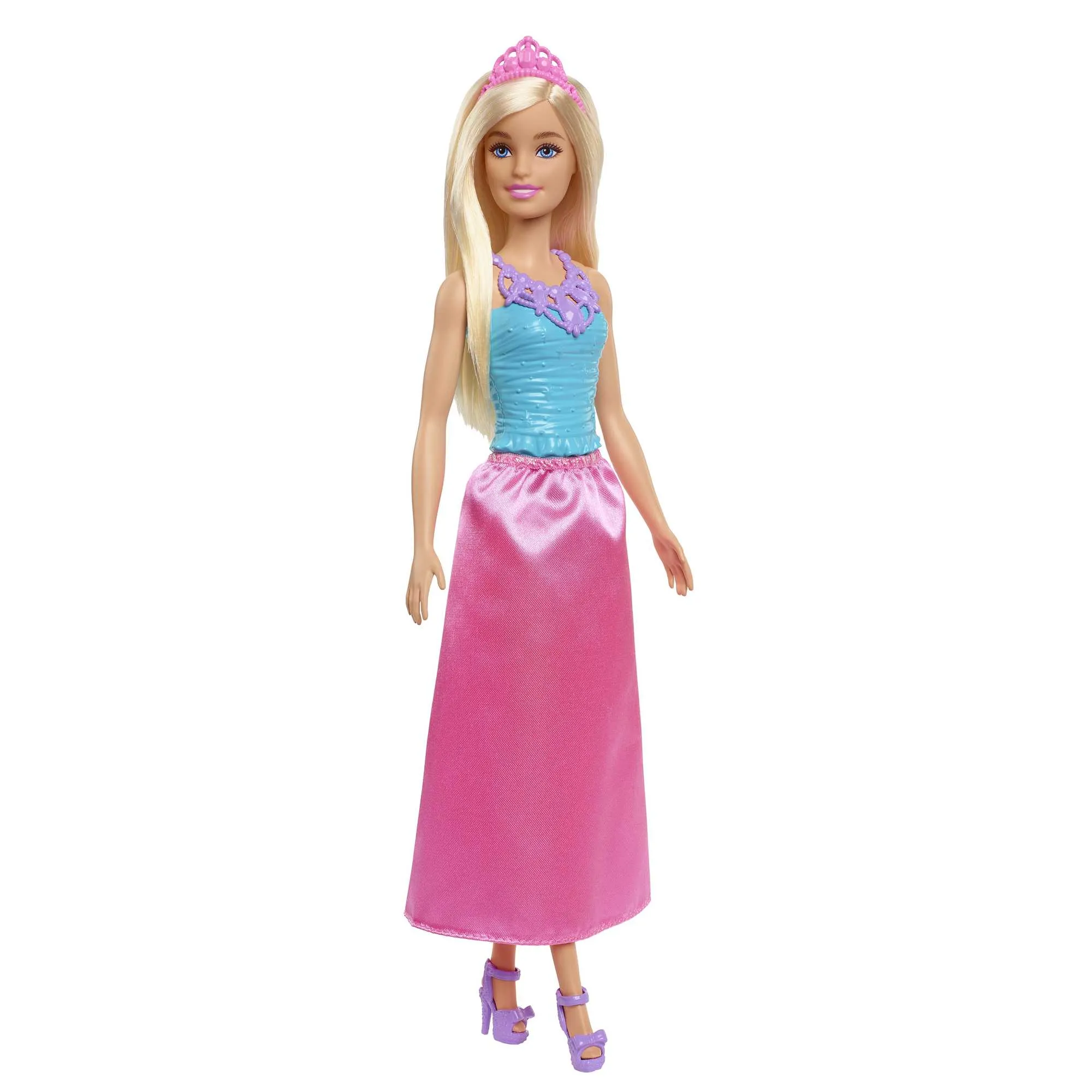 Barbie Dreamtopia Royal Doll, Blonde With Pink Skirt, Shoes And Hair Accessory