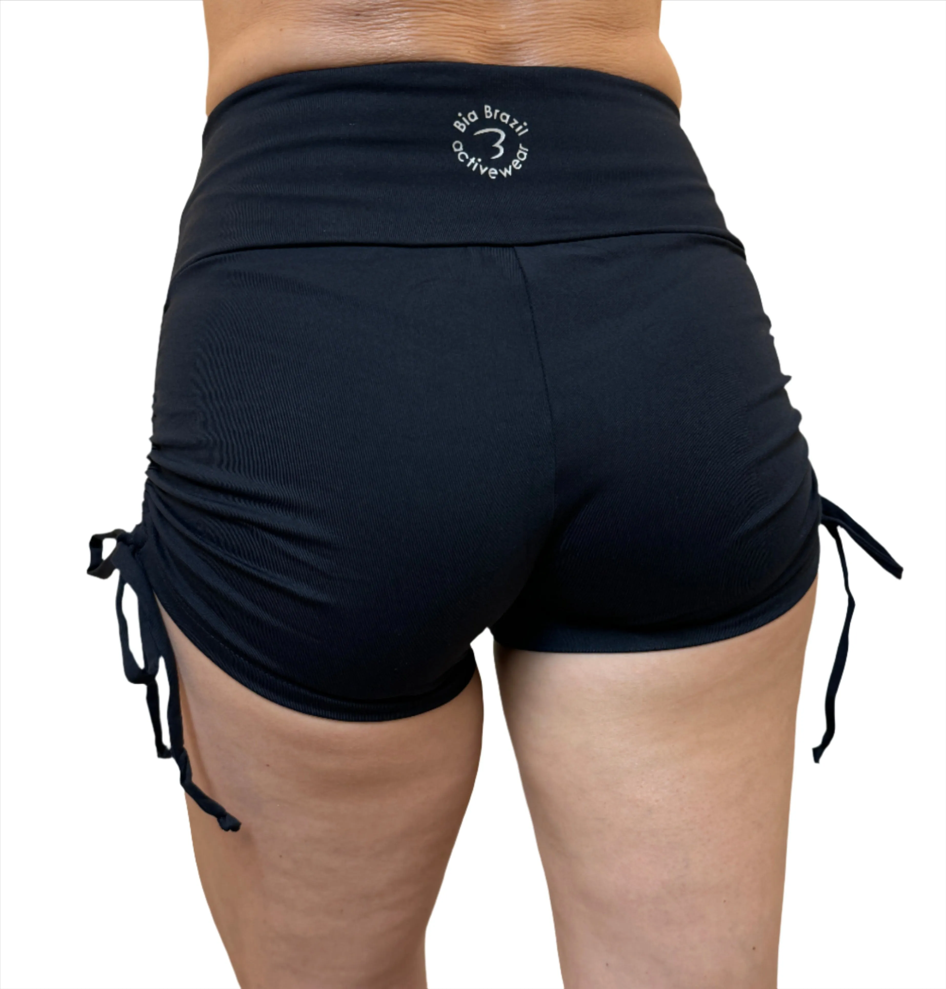 Bia Brazil Activewear Side Tie Shorts SH2473 Black