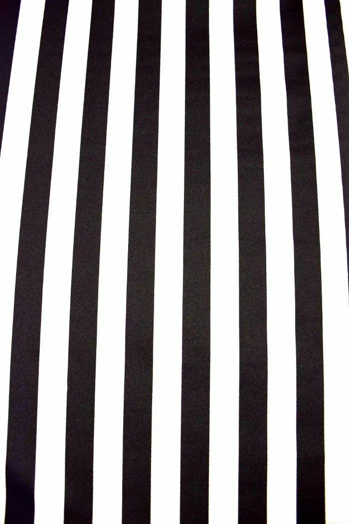 Black & White Stripe Ruffle Rump Shorts