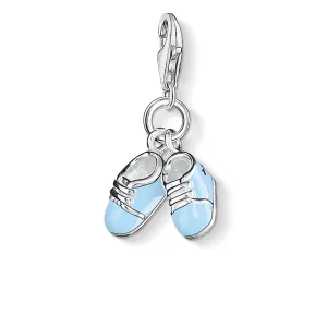 Blue Baby Shoes Charm Pendant