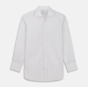 Blue Multi Stripe Tailored Fit Shelton Shirt