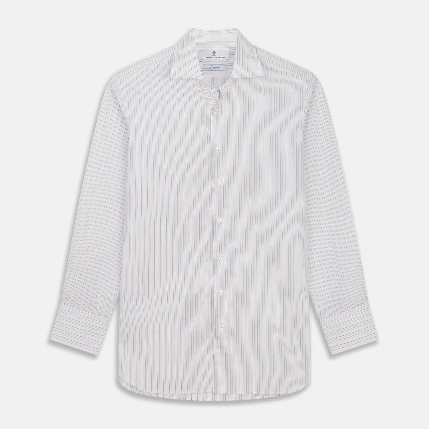 Blue Multi Stripe Tailored Fit Shelton Shirt