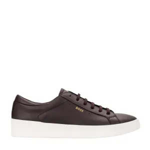 BOSS Contrast Logo Belwar Brown Trainers