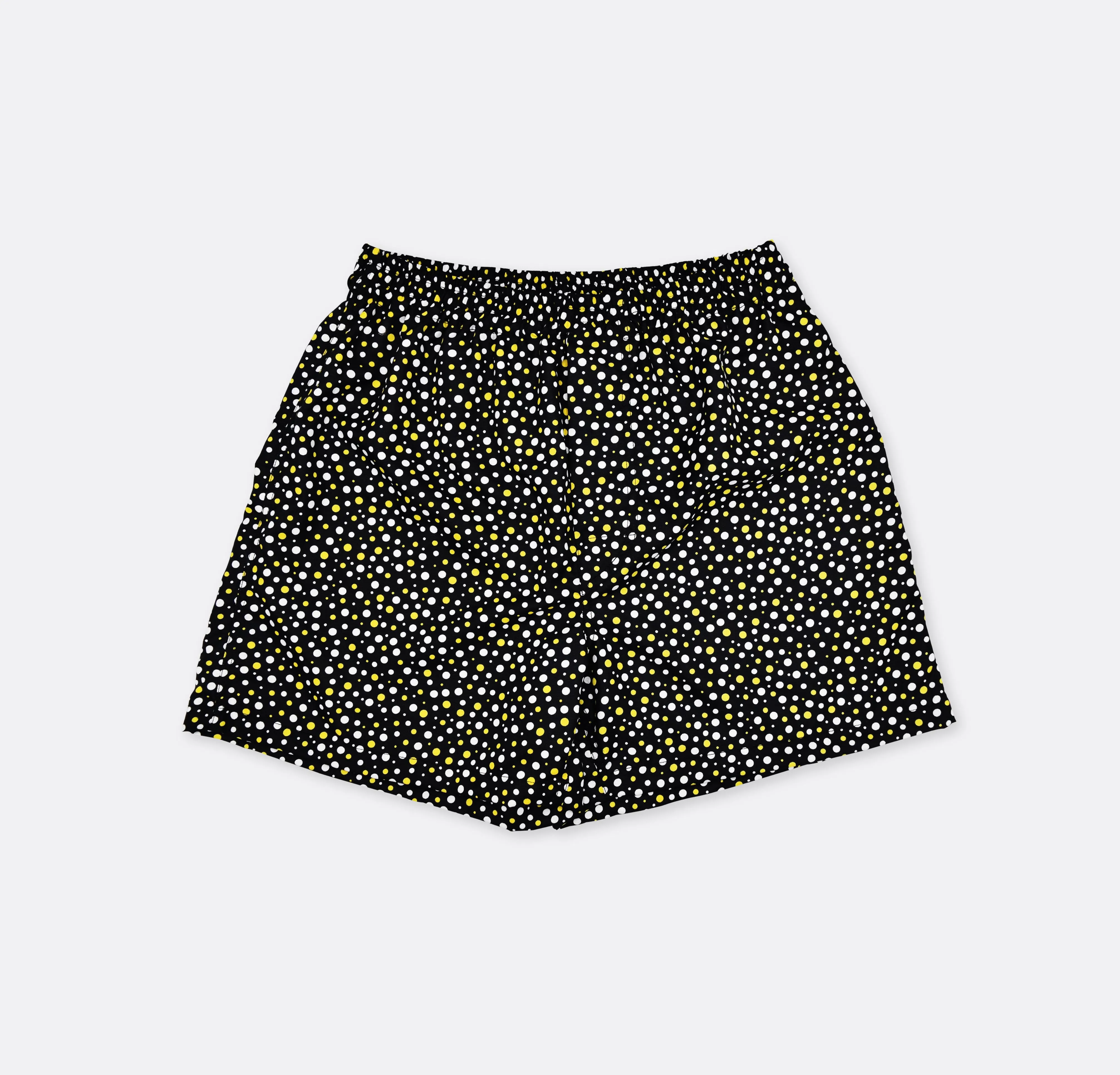 Boxer short- white & yellow mini polka dot