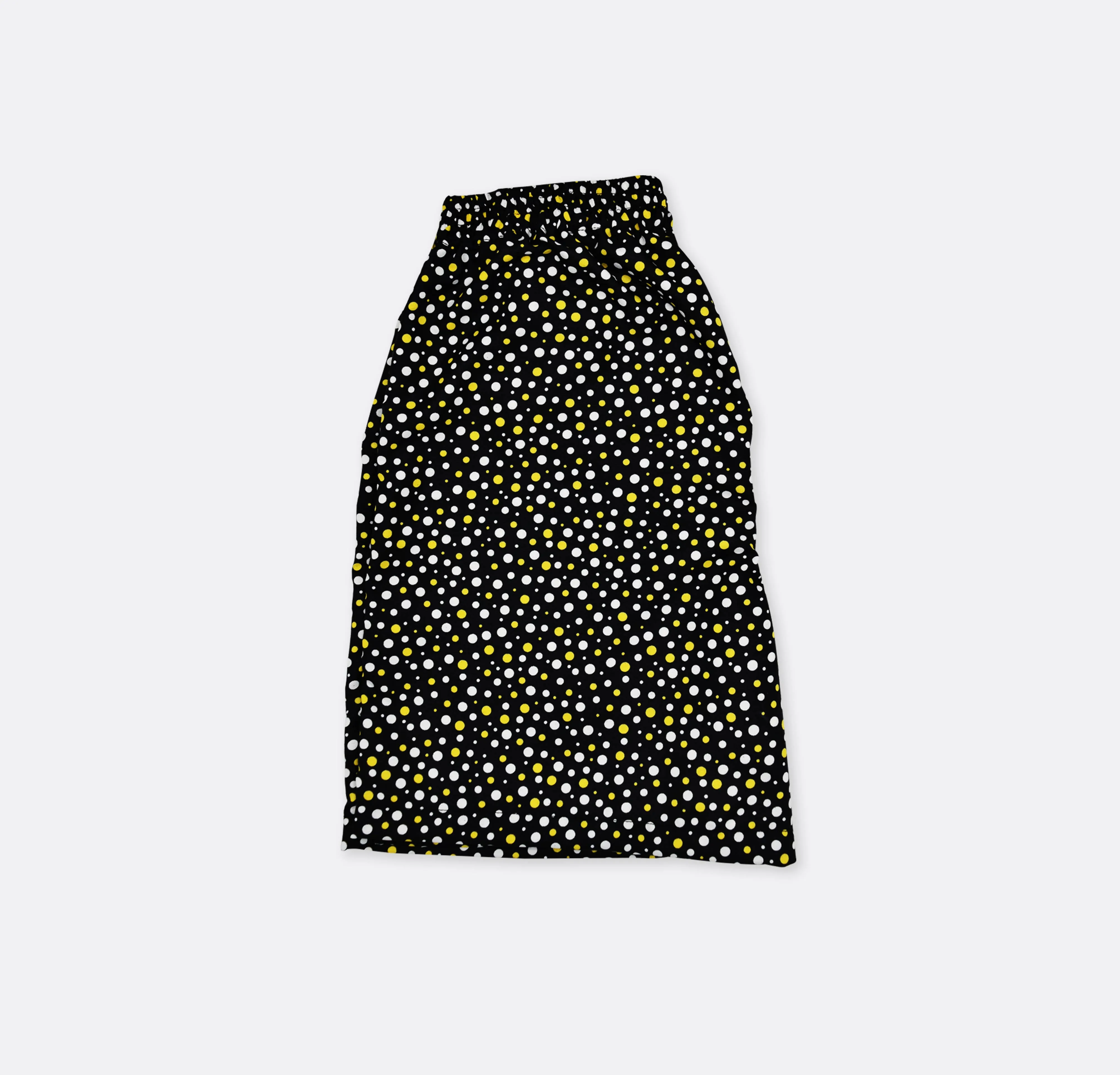 Boxer short- white & yellow mini polka dot