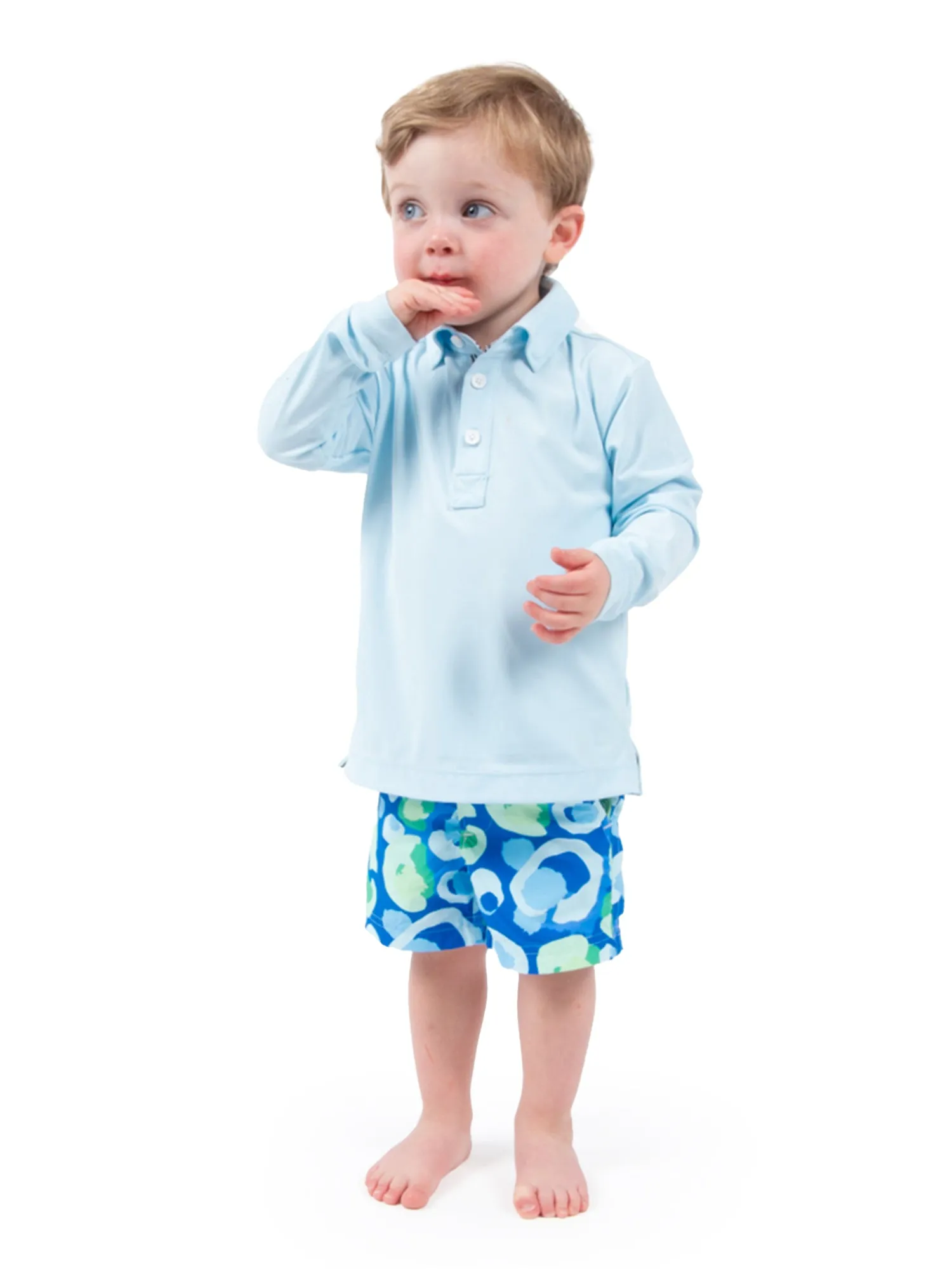 Boy's Performance Polo - Sail