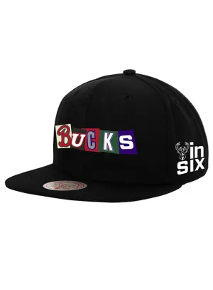 Bucks In Six x Mitchell & Ness Eras Milwaukee Bucks Snapback Hat