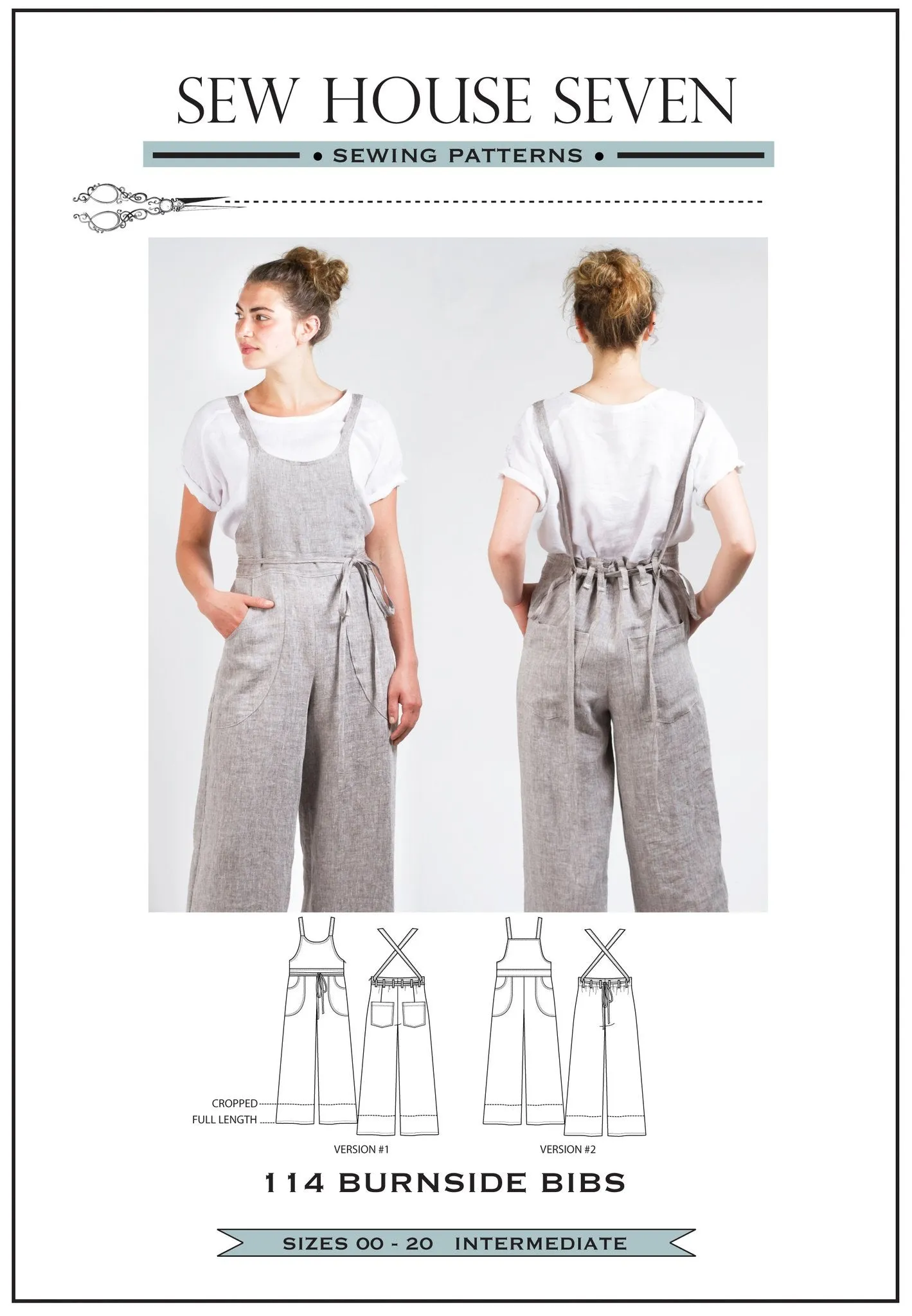 Burnside Bibs Sewing Pattern - Sew House Seven