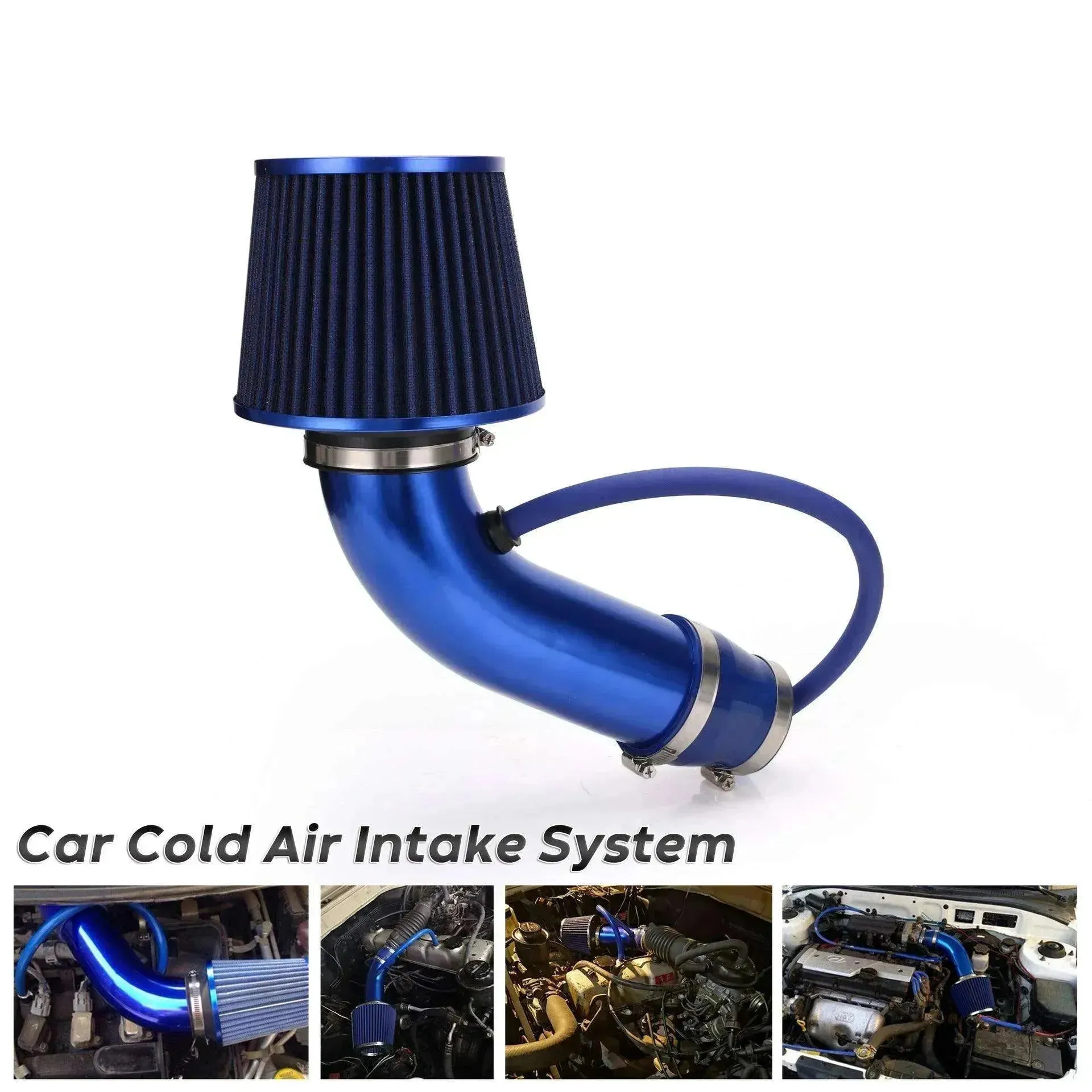 Car General Modified 76mm 3inch Air Filter Mushroom Head Intake Set