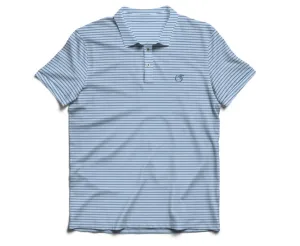 Cays Blue & Cape Blue Beech Stripe Performance Polo