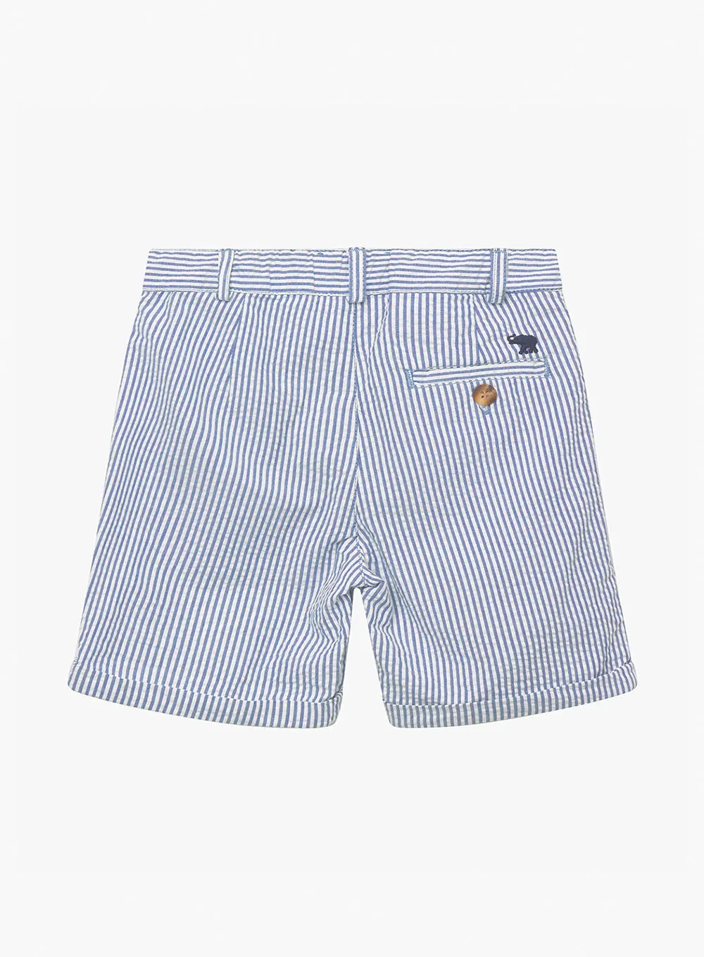 Charlie Chino Shorts in Blue Stripe