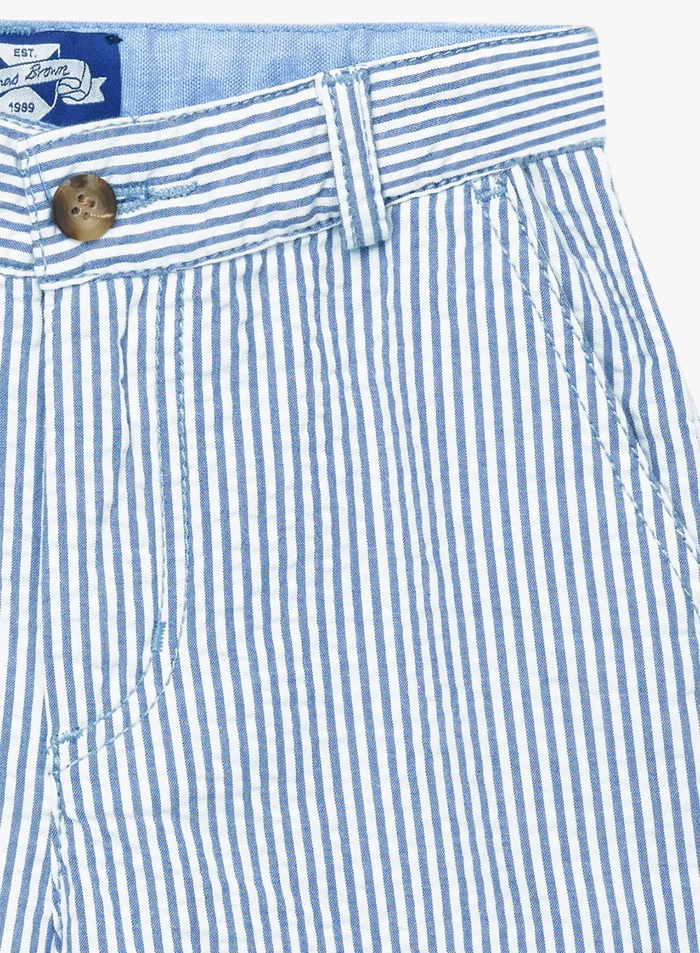 Charlie Chino Shorts in Blue Stripe