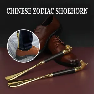 Chinese zodiac signs High-grade metal shoe horn