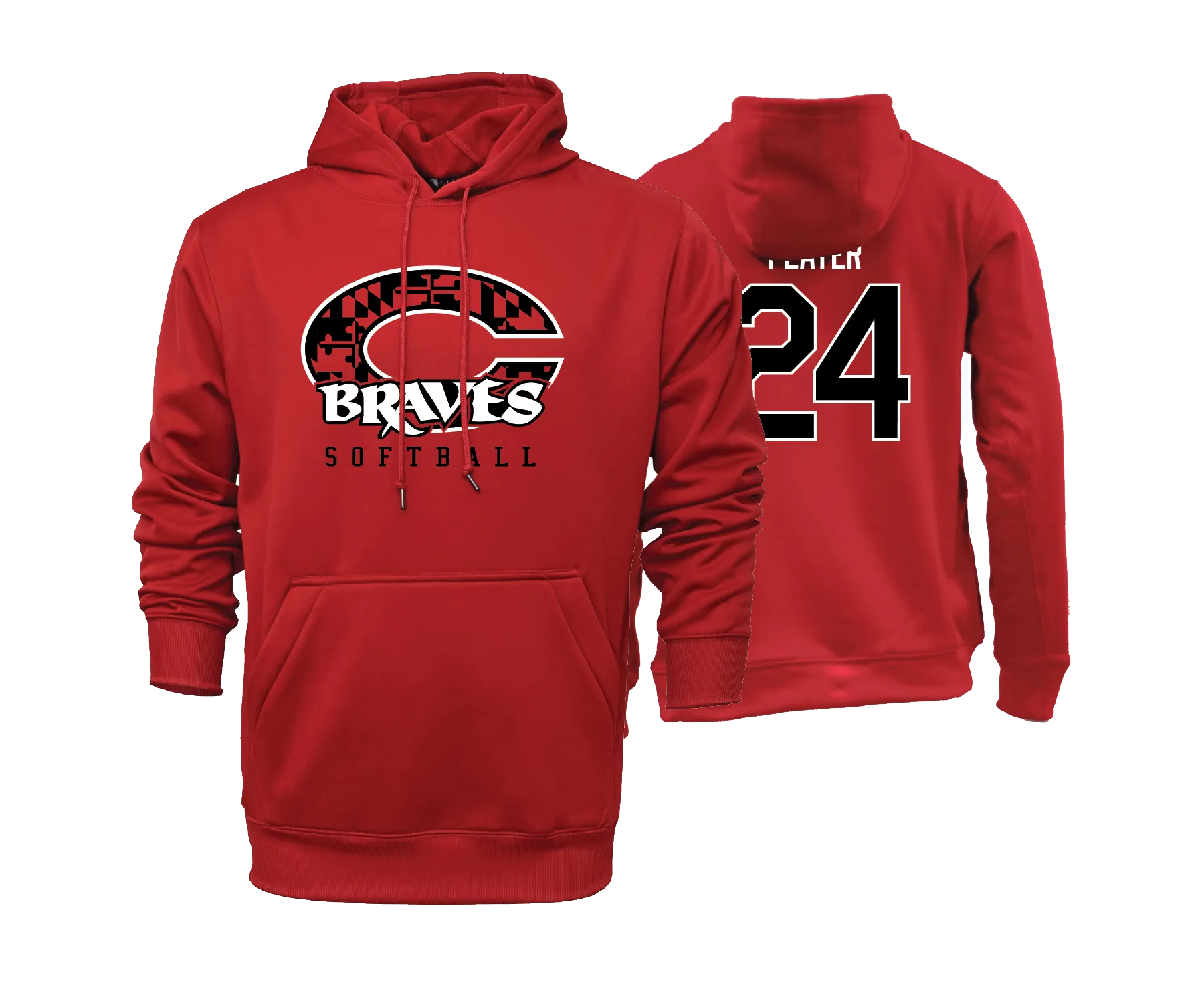 Chopticon Braves Softball - Performance Hoodie