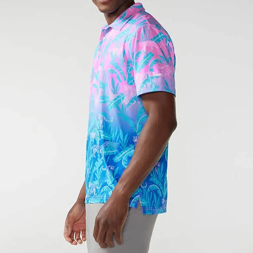 Chubbies The Hydrofoil Performance Polo Shirt - Bright Pink