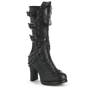 CRYPTO-67 Demonia Shoes Mid Calf Gothic Clearance Boot