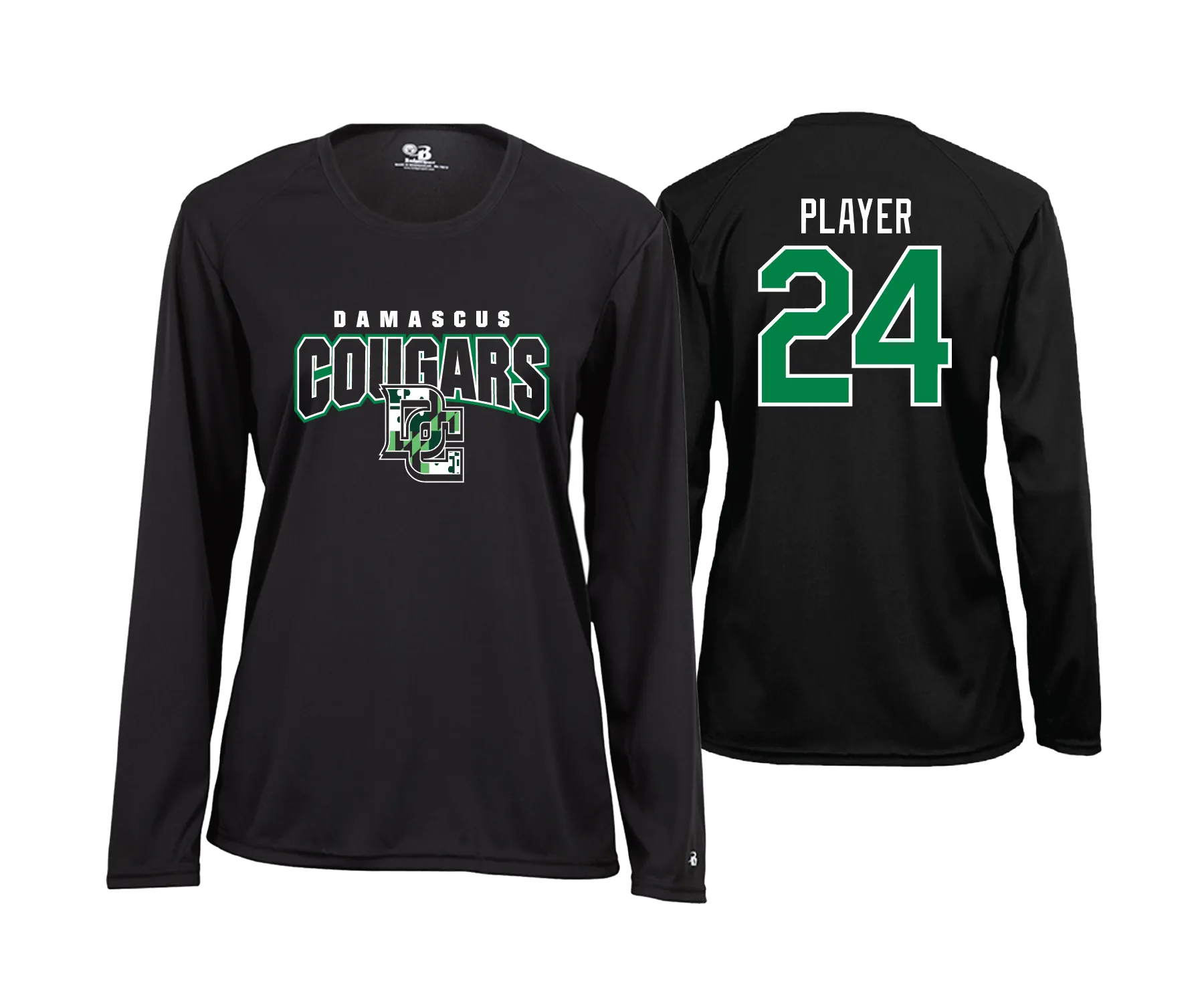 Damascus Cougars - Women's LS Performance Tee's