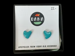 Dana Jewellery Green Heart Studs