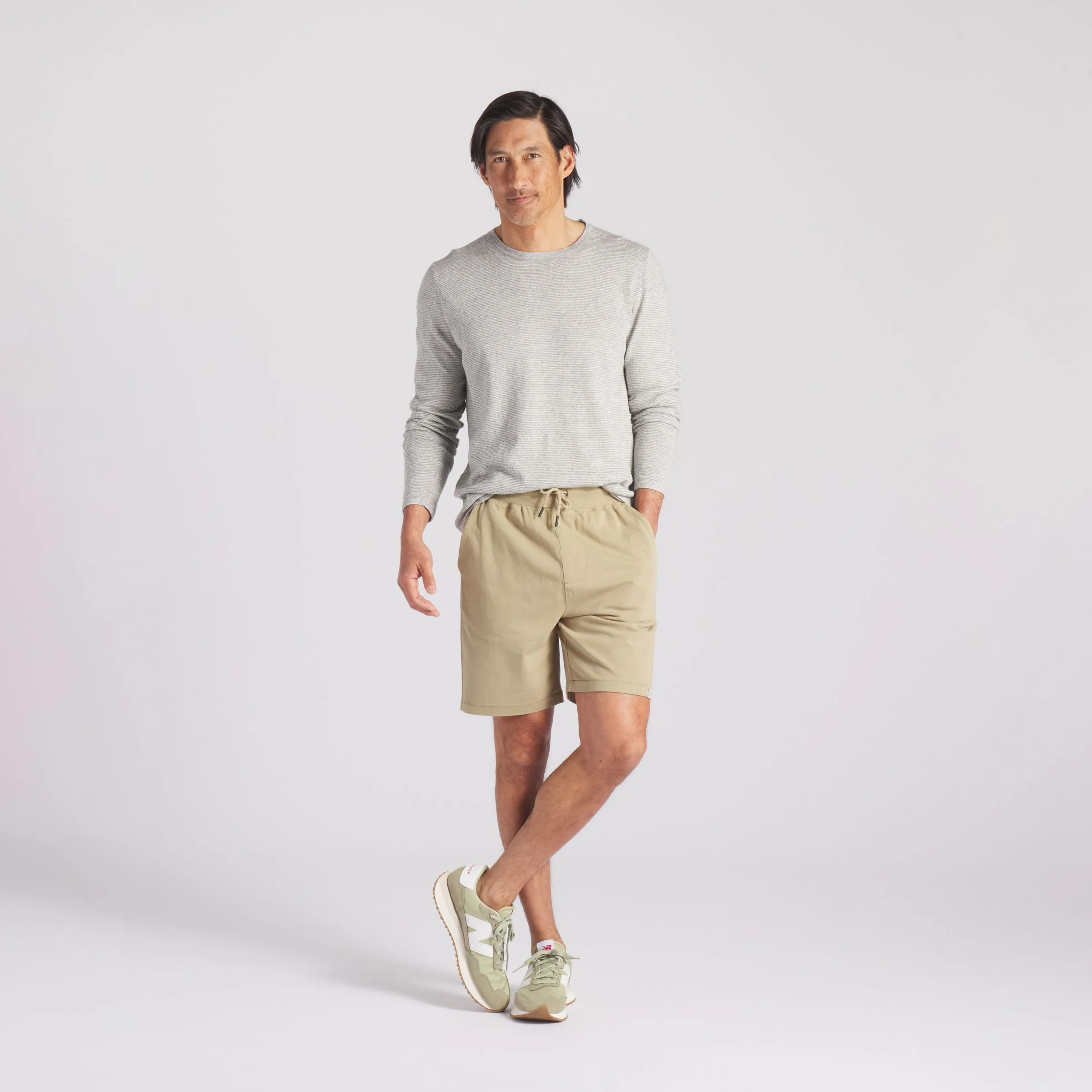 Elevated Compact Jersey Shorts - Avocado