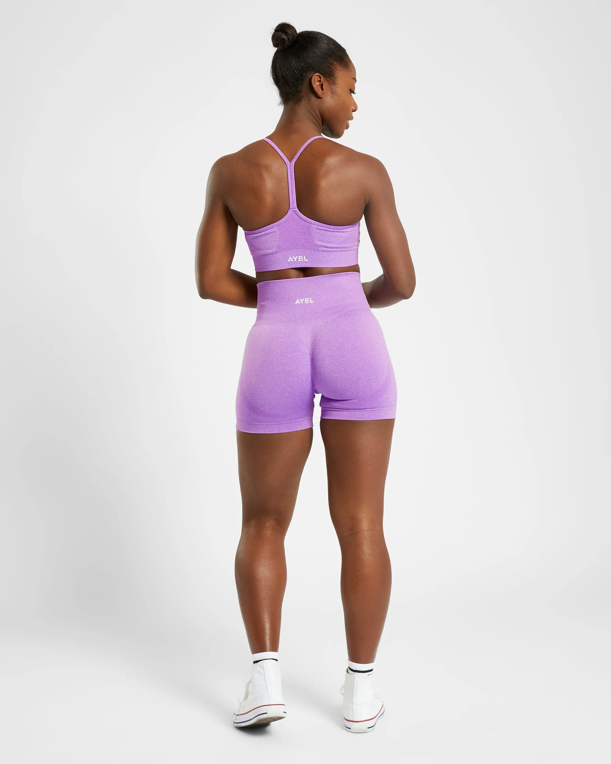 Empower Seamless Shorts - Purple Marl