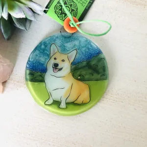 Fair Trade Ornament 30 Corgi