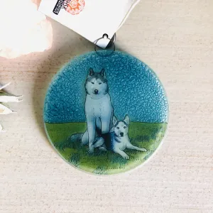 Fair Trade Ornament 95 Huskies