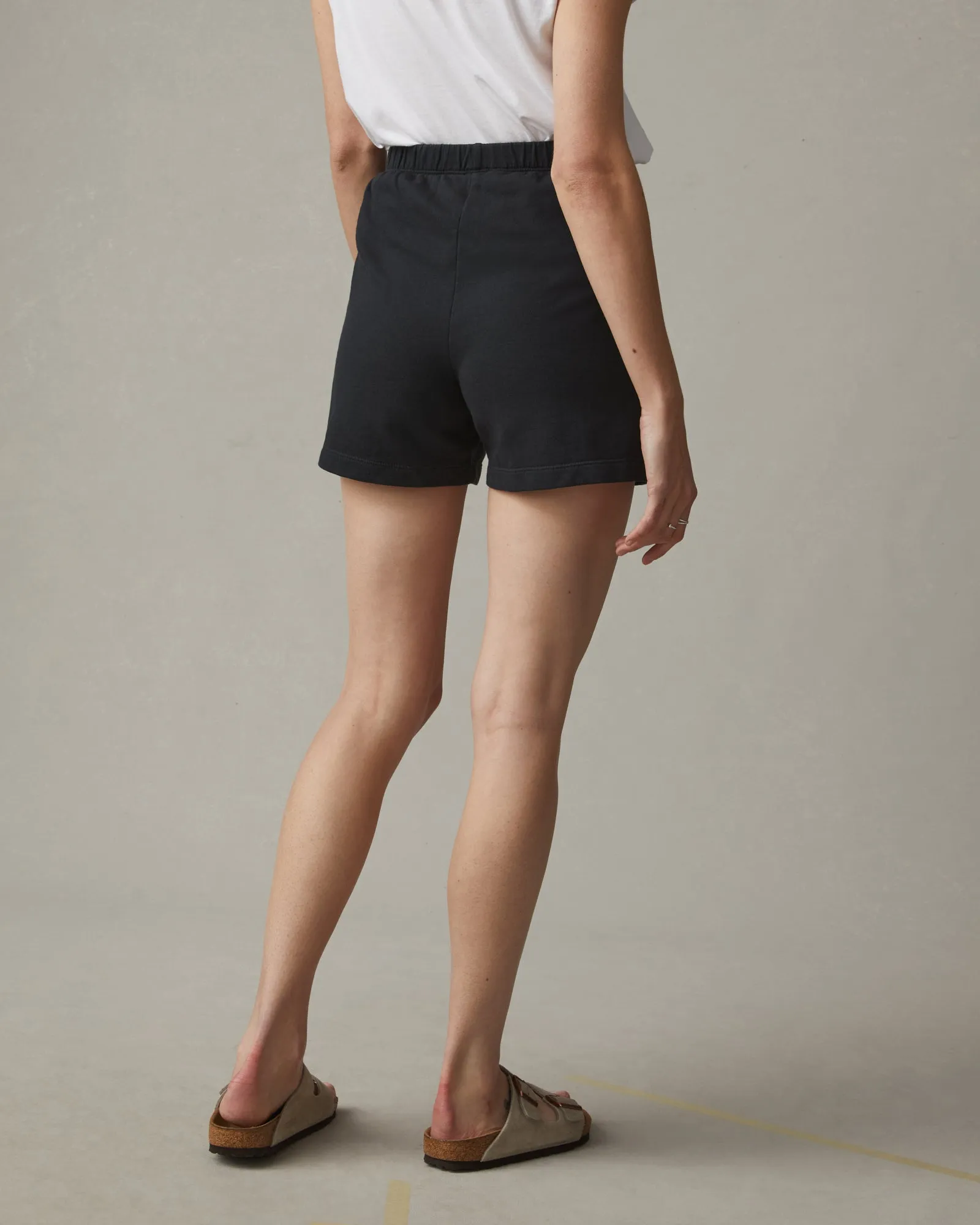 French Terry Sweatshort - Black