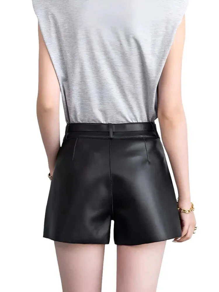 Genuine Leather Shorts