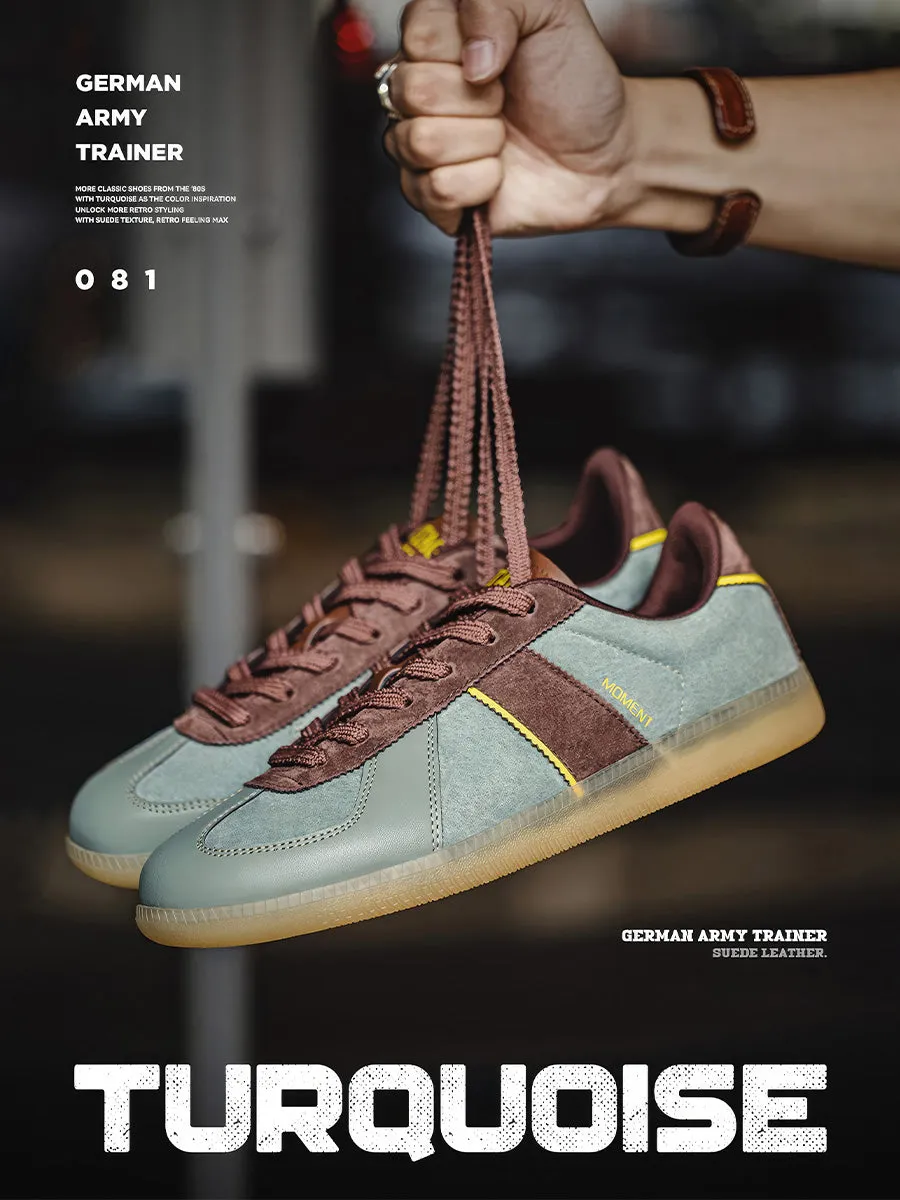 German Army Trainer Shoes | Turquoise Edition