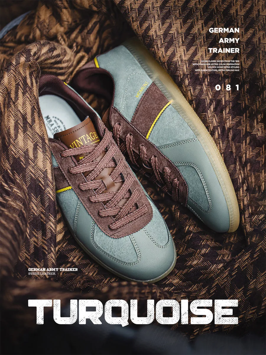 German Army Trainer Shoes | Turquoise Edition