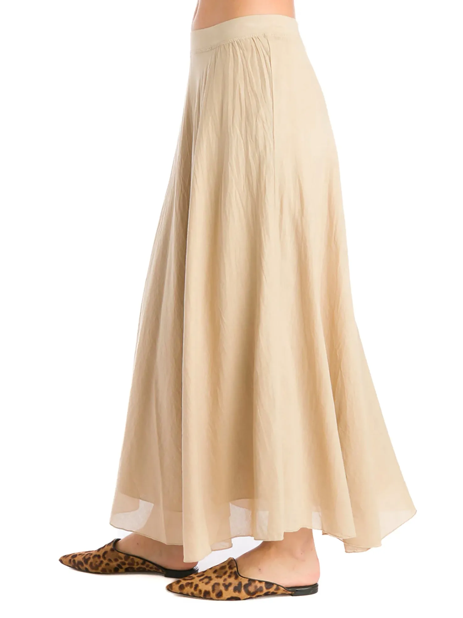 Hard Tail Double Layer Sweep Voile Skirt VG-191