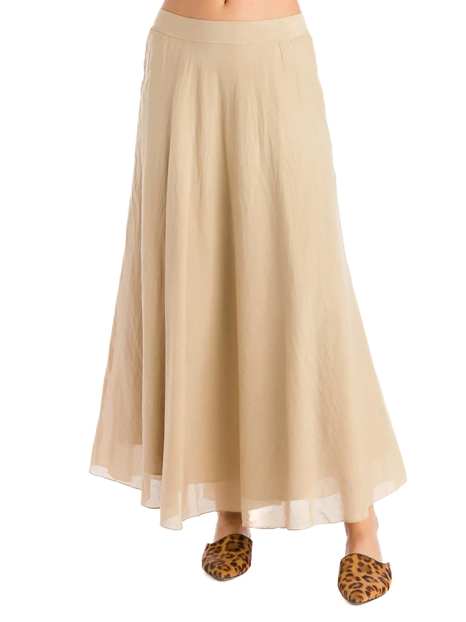 Hard Tail Double Layer Sweep Voile Skirt VG-191