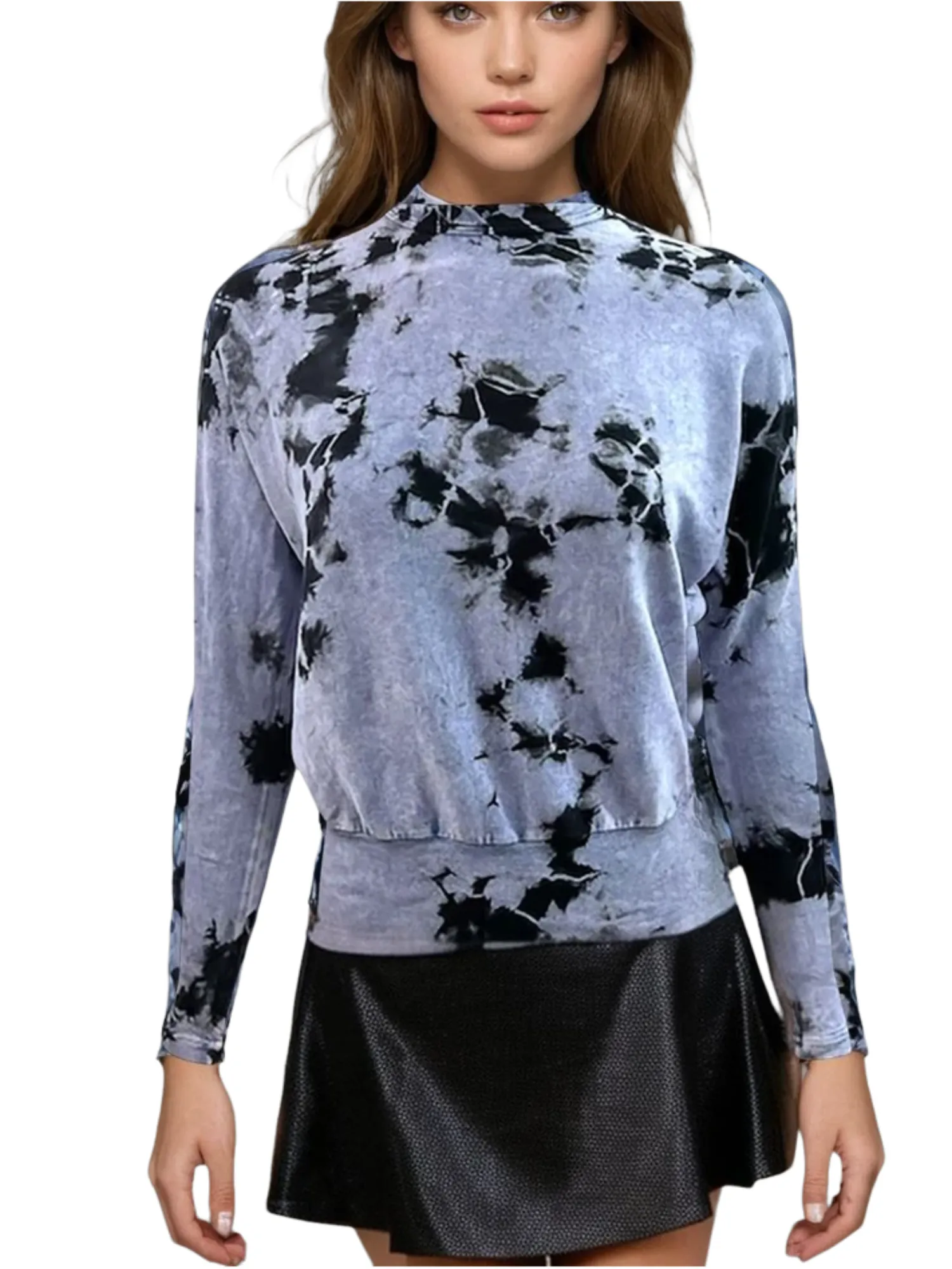 Hard Tail Long Sleeve Banded Top (Style T-216)