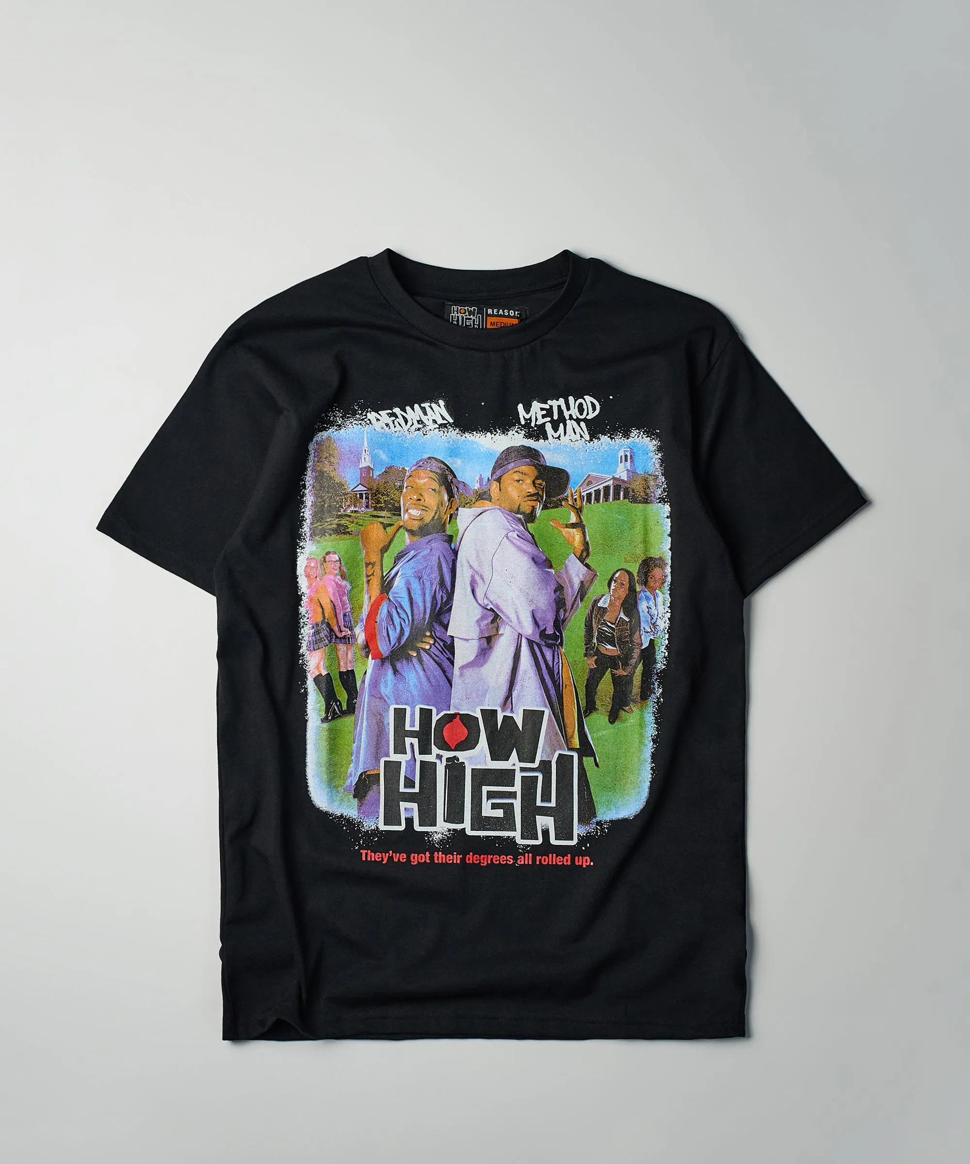 How High Poster Short Sleeve Tee - Black