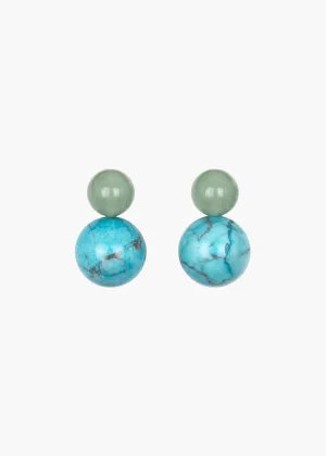 Jennifer Behr x Julia Berolzheimer Cay Earrings -- Turquoise