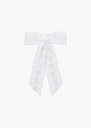 Jennifer Behr x Julia Berolzheimer Marbella Bow Barrette -- Ivory