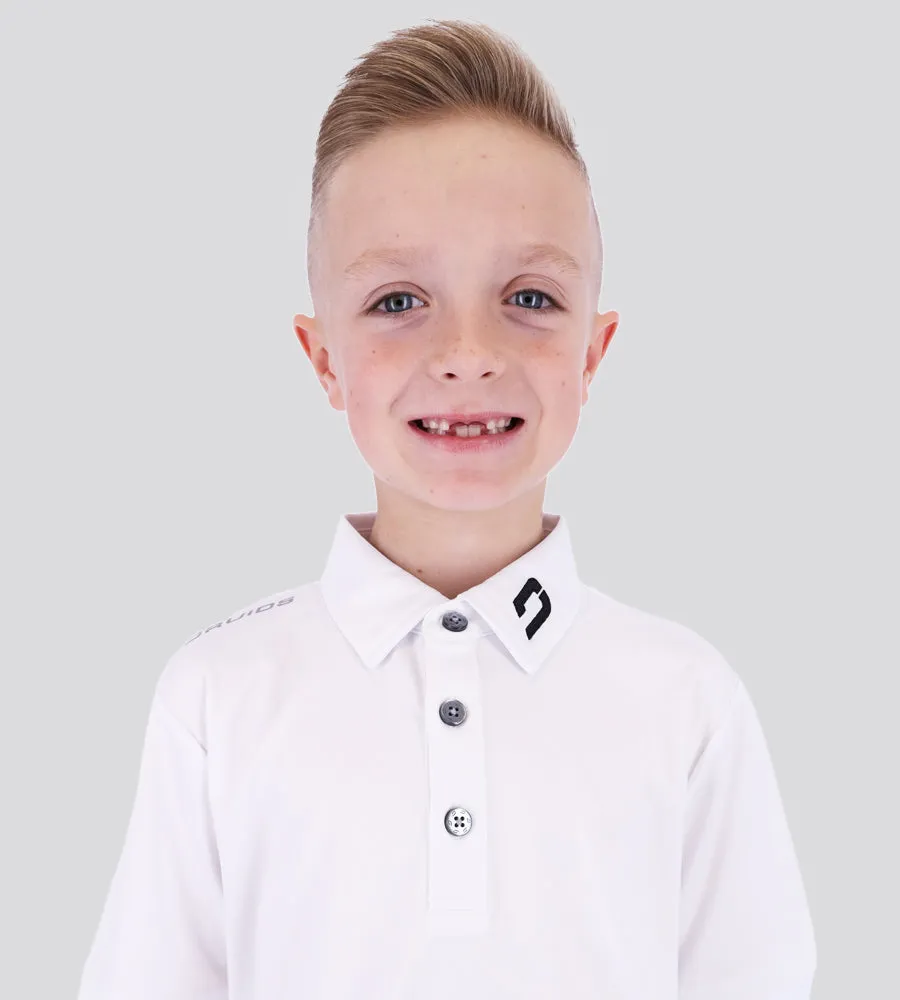 KIDS PERFORMANCE POLO WHITE