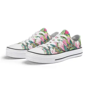 Magnolia Mens Low Top Shoes, Garden Classic Canvas Converse Sneakers.